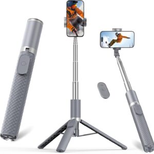 Vimose Phone Tripod & Selfie Stick with Remote, Portable, Lightweight for Video Recording Vlog, Extendable Travel Tripod Stand Compatible with iPhone Android, Black, 62" - Image 5