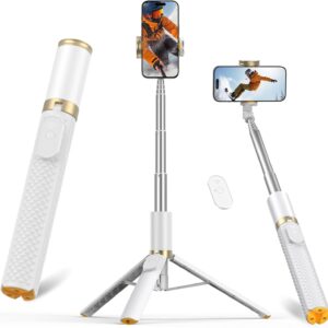 Vimose Phone Tripod & Selfie Stick with Remote, Portable, Lightweight for Video Recording Vlog, Extendable Travel Tripod Stand Compatible with iPhone Android, Black, 62" - Image 7