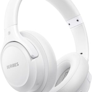 BERIBES Bluetooth Headphones Over Ear, 65H Playtime and 6 EQ Music Modes Wireless Headphones with Microphone, HiFi Stereo Foldable Lightweight Headset, Deep Bass for Home Office Cellphone PC Ect. - Image 6