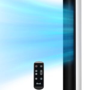 LEVOIT Tower Fan for Bedroom, 90° Oscillating Standing Fan with 28dB Quiet for Sleep, 25ft/s Velocity, 12H Timer, 5 Speeds 4 Modes, Remoter, Bladeless Room Fan for Home, Office, Indoor, 36 inch, White - Image 5