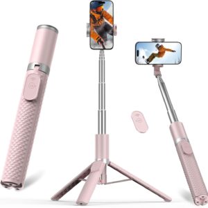 Vimose Phone Tripod & Selfie Stick with Remote, Portable, Lightweight for Video Recording Vlog, Extendable Travel Tripod Stand Compatible with iPhone Android, Black, 62" - Image 6