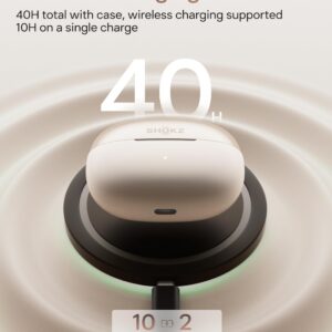 SHOKZ OpenDots ONE-Open-Ear Headphones, Clip-On Earbuds-Wireless Bluetooth Earbuds with Microphone-Secure, Lightweight, Comfort-Premium Dolby Audio-Water Resistant-Fast Charging-Up to 40 hrs Playtime - Image 4